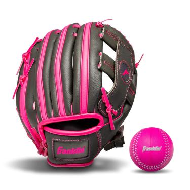 Imagem de Luva de beisebol Franklin Sports rtp Child Tball Graphite/Pink