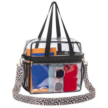 Imagem de Sacola transparente Bolsa transparente Paxiland para estádio 30x15x30cm