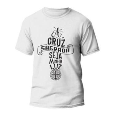 Imagem de Camiseta A Cruz Sagrada Seja Minha Luz - REF1092-Unissex