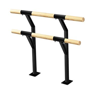 Imagem de Barra de balé Professionl, bastão de alongamento de dança em casa, poste de prática de fitness levantável montado na parede para adultos e crianças (preto 1 m)