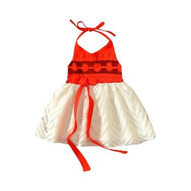 Imagem de Vestido Infantil de Princesa Moana - Fantasia para Festa e Cosplay, 14