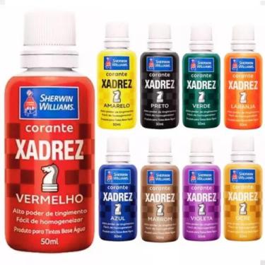 Imagem de Kit C/ 4 Udds Corante Xadrez Vermelho 50ml 200ml - Sherwin Williams