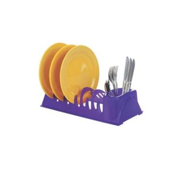 Imagem de Escorredor em Plástico 10 Pratos Organizador De Cozinha ( 29423 ) - Ge