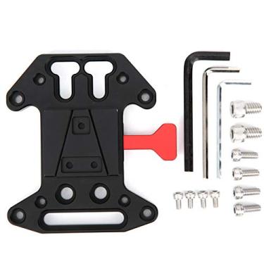 Imagem de Liga de alumínio universal tipo V placa bateria base V acessório para câmera preto