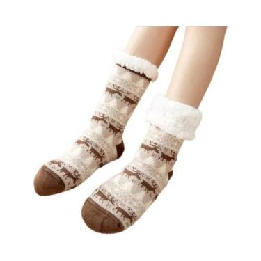 Imagem de Casaco de Pelúcia Feminino para Inverno - Pinguim, Veado, Urso - Quent