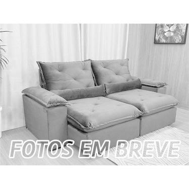 Imagem de Sofá Retrátil Reclinável 2,00 m Bege 511 Zuqui Plus