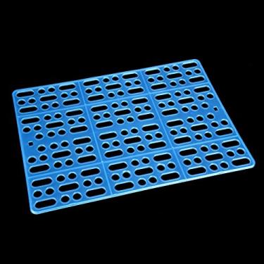 Imagem de Tapete Resiliente Fácil de Acertar para a Guiné o pé do Seu coelho. Mateasy to Matresilient Mat Pad para Tapete de Porquinho da Cobaia para a Cobaia (Azul)