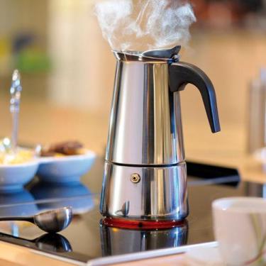 Imagem de Cafeteira Italiana Expresso 4 Xícaras Aço Inox - LiraZ