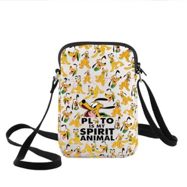 Imagem de KEYCHIN Bolsa tiracolo Dog Pluto para fãs de filmes Magic Kingdom Presentes Pluto Is My Spirit Animal Bolsa de ombro Pluto Merch, Pluto Spirit