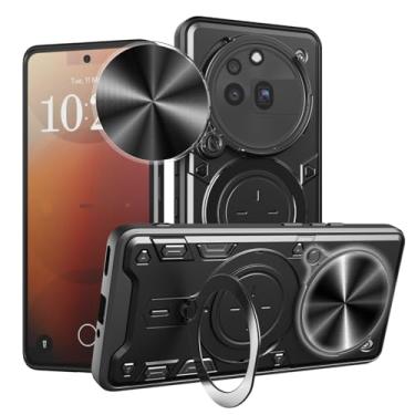 Imagem de Elubugod Capa compatível com Nothing Phone 3A Pro, com capa de lente de câmera deslizante compatível com Nothing Phone 3A Pro A059P capa preta