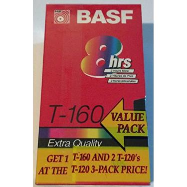 Imagem de Pacote com 3 unidades BASF VHS T-120 e T-160