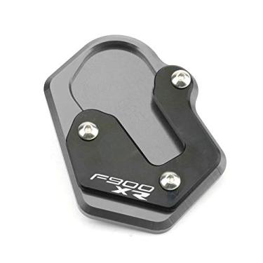 Imagem de Acc-Creativity Suporte de pé de motocicleta com ampliador lateral para placa de extensão compatível com BMW F900R F900XR 2020 (F900XR, titânio)