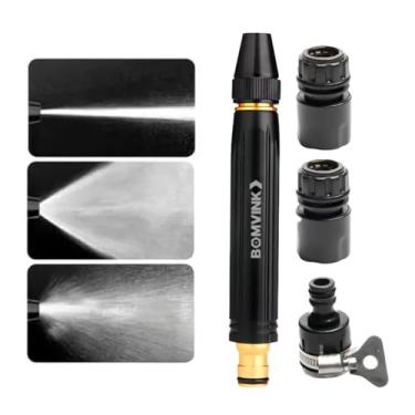 Imagem de Bico Engate Rápido Alta Pressão 3 em 1 para Mangueira de Jardim Carro Calçada Lavagem