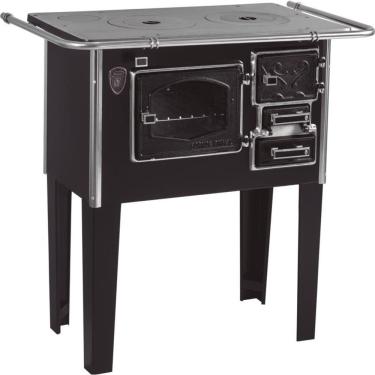 Imagem de Fogão A Lenha C Forninho Esq Preto Fornos Pinhal N1