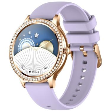 Imagem de Relógio Smartwatch Feminino Foxbox 1841 À Prova D'Água Vermelho Escuro Chamada Bluetooth