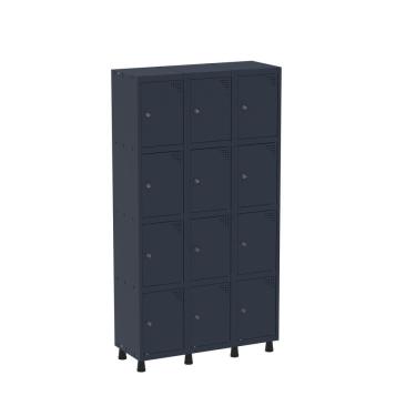 Imagem de Armario Roupeiro 12 Portas Aço Grp 503/12 Azul Del Rey
