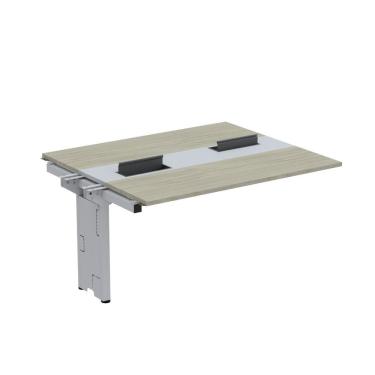 Imagem de Complemento De Mesa Plataforma Para Coworking Para 2 Pessoas 140x120 Nogueira Casablanca-cinza