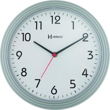 Imagem de Relógio De Parede Herweg 6633 28cm Prata