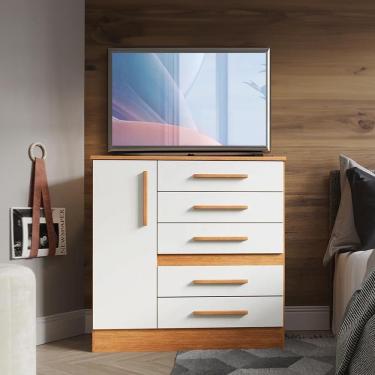 Imagem de Cômoda Para Tv 32 Polegadas Freijó Off White Hattie Shop Jm