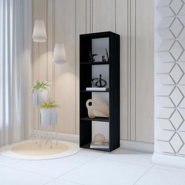 Imagem de Estante Com 04 Nichos Calum preto