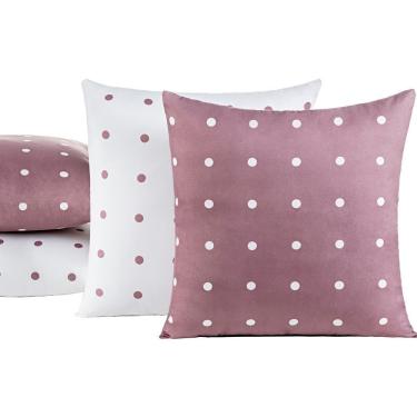 Imagem de Almofadas Cheias Petit Poá 04 Peças - Rose