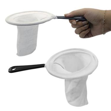 Imagem de Filtro Coador De Café Pano Flanela Algodão Lavável - SEU LAR