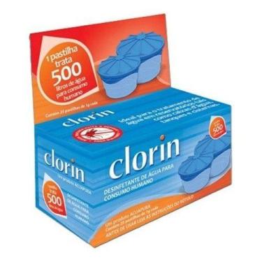 Imagem de 25 Pastilhas Purificadora 500 Litros Água Potável Clorin - NoBrand