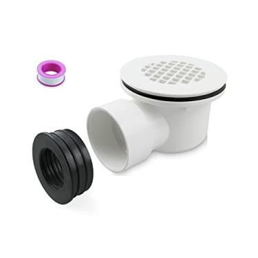 Imagem de Nahntaipy Ralo De Chuveiro Perfil Baixo, Conjunto Drenagem Com Saída Lateral 1,5" Filtro Perfurado, Pvc Para Substituição