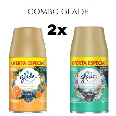 Imagem de Combo Odorizador de Ambiente Glade Refil Automatic 269ml, Laranja/Verd