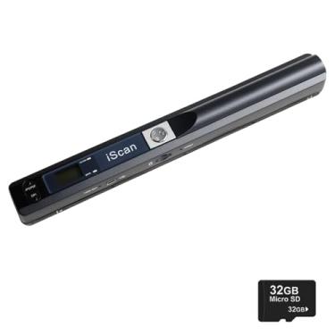 Imagem de KIDENEI Scanner portátil com cartão SD 32G, formato JPG 900DPI PDF scanner portátil portátil, bateria AA (não incluída) scanner de documentos A4 colorido de transferência USB para livros de recibos de