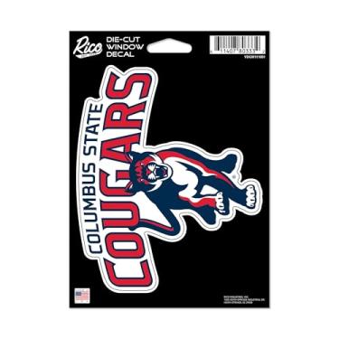 Imagem de Rico Industries NCAA Columbus State Cougars 12,7 cm x 17,8 cm Decalque de vinil cortado - acessório para carro/caminhão/casa