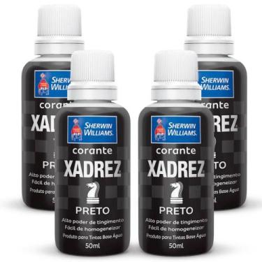 Imagem de Kit 4 Corante Líquido Xadrez Sherwin Williams Tintas Bisnaga Pigmento 