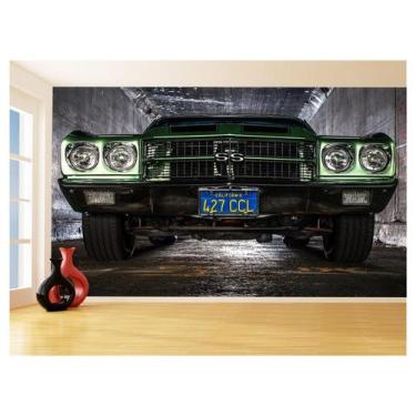 Imagem de Papel De Parede 3D Carro Antigo Chevrolet Chevy 3,5M Cxr11 - Você Deco