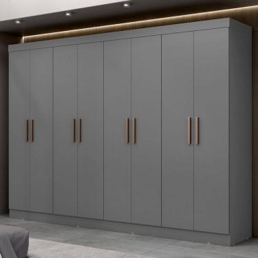 Imagem de Guarda-Roupa Casal Paris 8 Portas 4 Gavetas Onix - Maxel