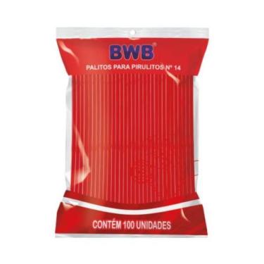 Imagem de 200 Palito para Pirulito Plástico 14cm - AAZ, Vermelho