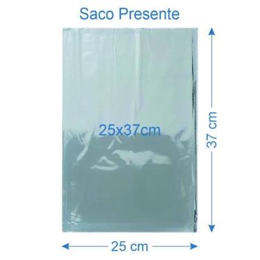 Imagem de 50 Saco de Presente Metalizado 25x37cm - AAZ, Prata