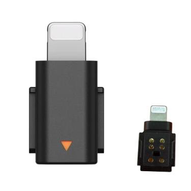 Imagem de Fraternize - Adaptador original para telemóvel DJI Mic Mini para iPhone 14 13 12 11 XS Max 8 Lightning Smartphone/PC/Mac Connector acessórios para DJI Mic Mini (não compatível com DJI Mic 2/Mic)