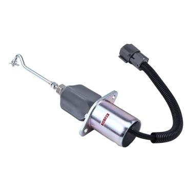 Imagem de YLQASOON Solenoide de desligamento de combustível 12V 32A87-15100 SA-4014-12 compatível com Mitsubishi S4S-Z1DT61ES motor escavadeira S4Q S4S S6S para pá ECOMAT