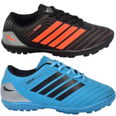 Imagem de Chuteira Society Revolution Adulto Infantil Kit Dois Pares - PERFLEX R