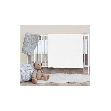 Imagem de Manta cobertor bebe Confort microfibra Branco 90 x 110 cm - 100% polié