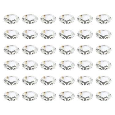 Imagem de PATIKIL Contas octogonais de cristal, pacote com 40 peças de prismas de lustre de 14 mm, contas penduradas, lâmpada DIY para decoração de artesanato, transparente