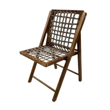 Imagem de Cadeira de Madeira Com Corda Naval