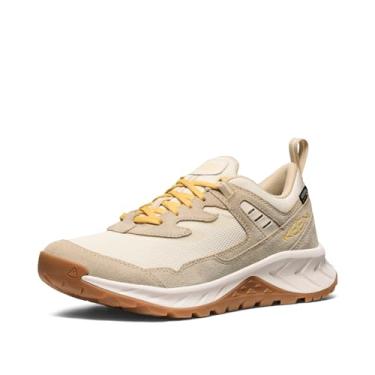Imagem de KEEN Tênis feminino Hightrail de cano baixo, durável, leve, respirável, de couro, impermeável, para caminhada, Bétula/narciso, 42