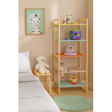 Imagem de Prateleira Multiuso MDF Madeira Pinus Contemporânea - Quality, Multico