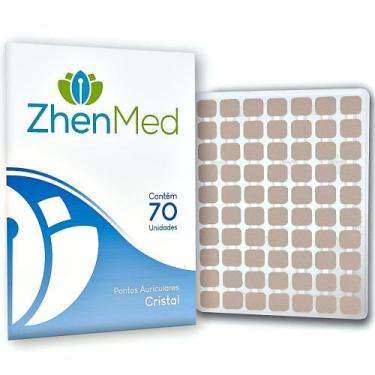 Imagem de Placa Acupuntura ZhenMed Cristal Micropore Quadrado - 70 unidades - L.