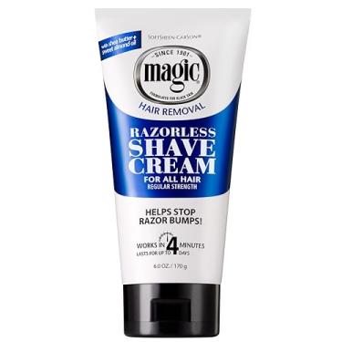 Imagem de Softsheen-Carson Magia Razorless creme de barbear para homens, Depilação Cream, Força regular para o normal Barbas, navalha não necessário, depilatórios creme Obras em 4 minutos, 6 oz