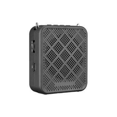 Imagem de SPYMINNPOO Amplificador de Voz Portátil de 10W Com Microfone Com Fio, de Alto -falante Megafone Recarregado PA (Preto)