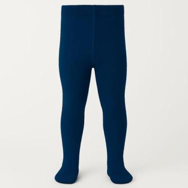 Imagem de Meia Calça Infantil Trifil T06892 Algodão Bebê Conforto Macia, PP, Mar