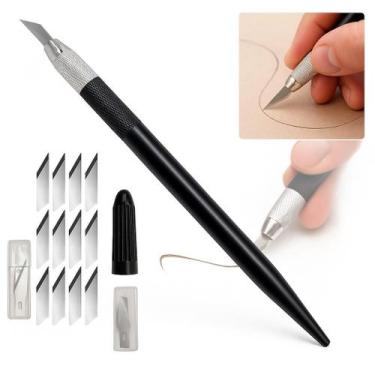 Imagem de Estilete de Precisão Bisturi Para Artesanato Patchwork Scrapbook 12 La