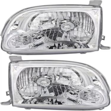 Imagem de Lâmpada de neblina esquerda direita LED luz diurna frontal LED conjunto de farol lâmpada ampla compatível com Tundra 2005-2006 81110-0C040 (esquerda)